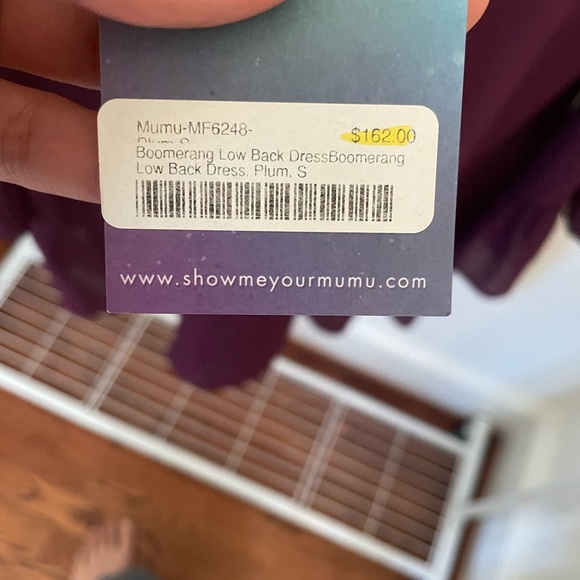 Show Me Your MuMu Plum Dress NWT - Picture 3 of 3